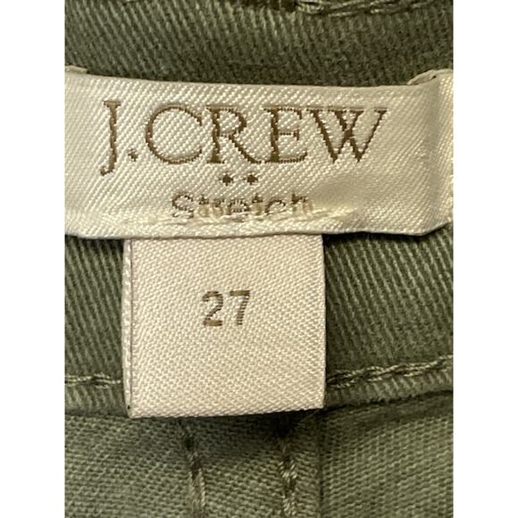 J Crew Jeans Womens 27 Olive Green Stretch Skinny Pants E6687 Mid Rise Casual - Picture 9 of 16